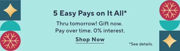5 Easy Pays on Everything