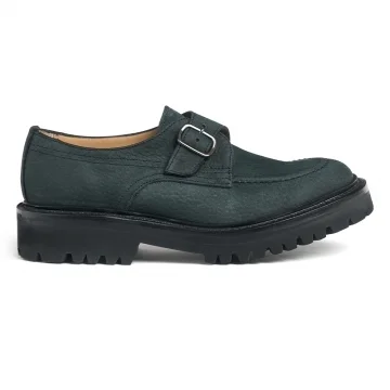 Maeve M Monk Shoe in Liquorice Black Grain Nubuck