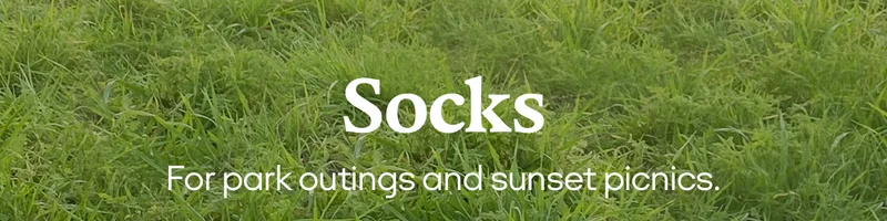 Socks | For park outings and sunset picnics