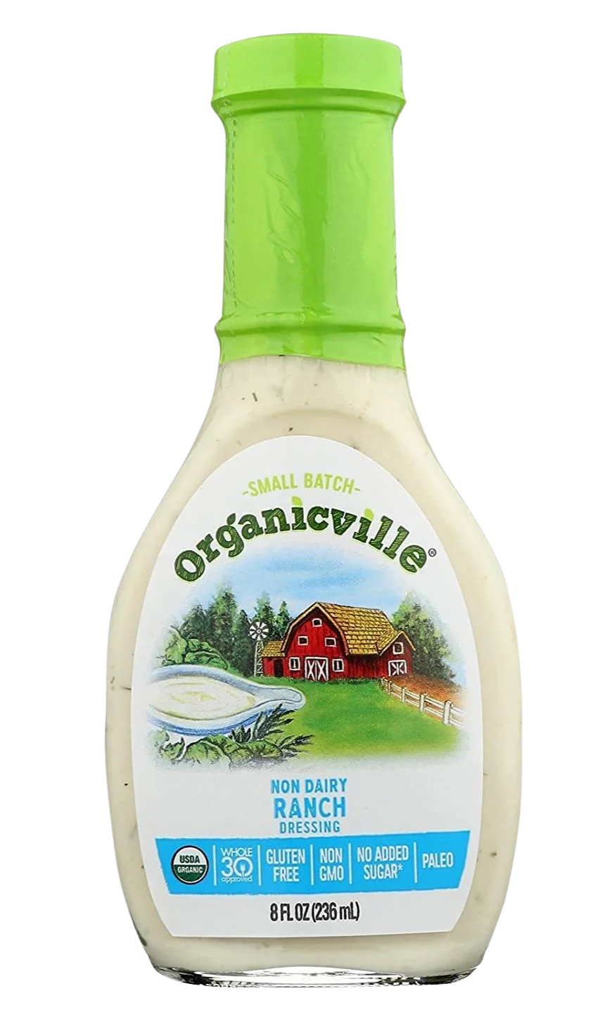 <span style="font-weight: 700; font-style: normal; text-decoration: none; font-family: Vulf_Sans-Medium, Helvetica Neue, Arial, sans-serif; font-size: 16px; line-height: 20px">Organicville</span><span style="font-style: normal; text-decoration: none; font-family: Vulf_Sans-Medium, Helvetica Neue, Arial, sans-serif; font-size: 16px; line-height: 20px"> Non Dairy Ranch Vinaigrette</span>