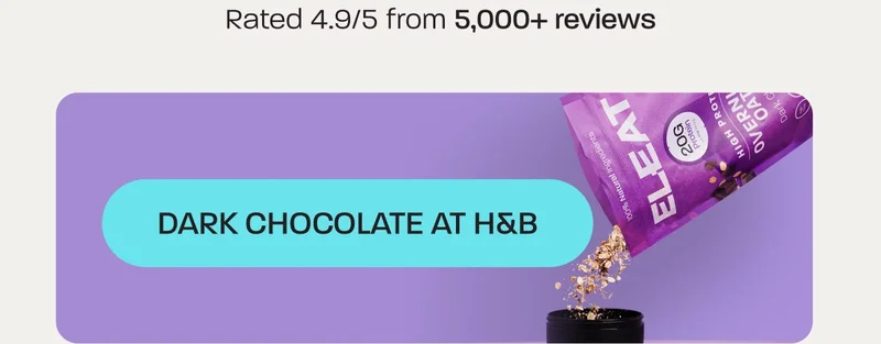 Rated 4.9/5 from 5,000+ reviews. Dark chocolate at H&B.