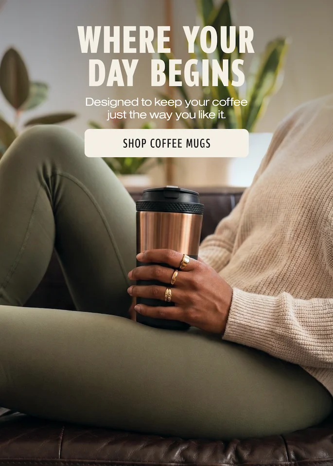 Takeya Coffee Mug - Where Your Day Begins
