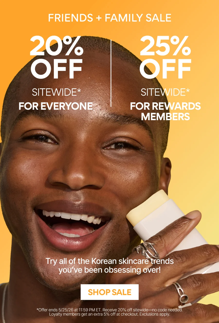 FRIENDS & FAMILY SALE: UP TO 25% OFF
