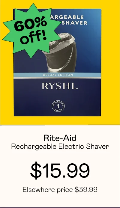 Rechargeable Electric Shaver