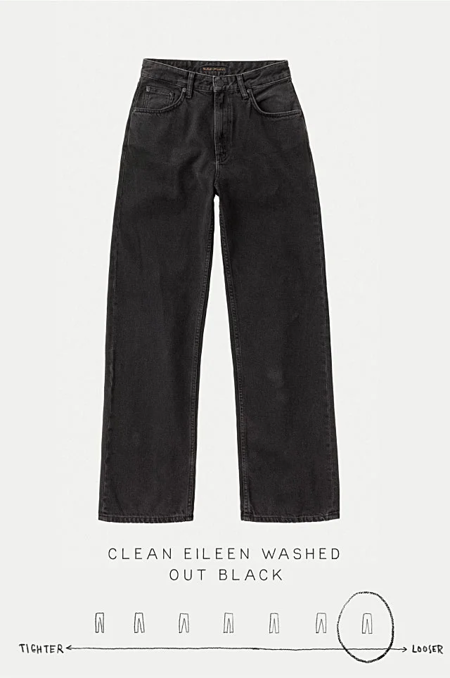Clean Eileen Washed Out Black