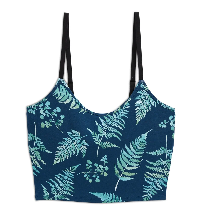 Image of Longline Bra Top - TENCEL™  Modal Botanical