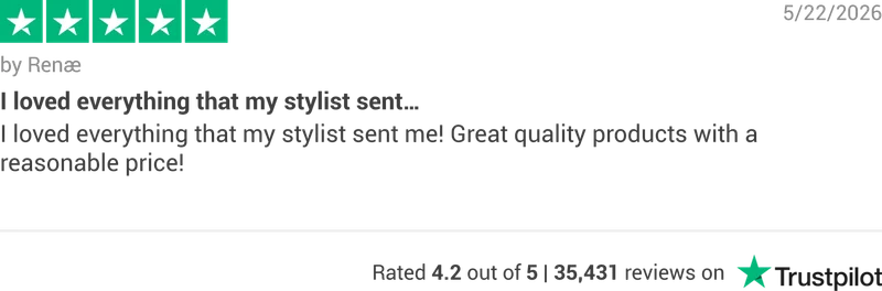 Trustpilot rating banner