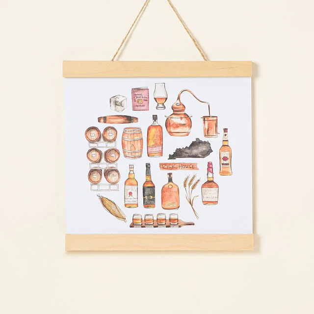 Happy Hour Bar Cart Art