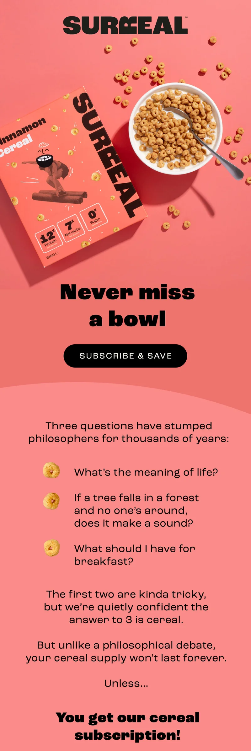 Never miss a bowl