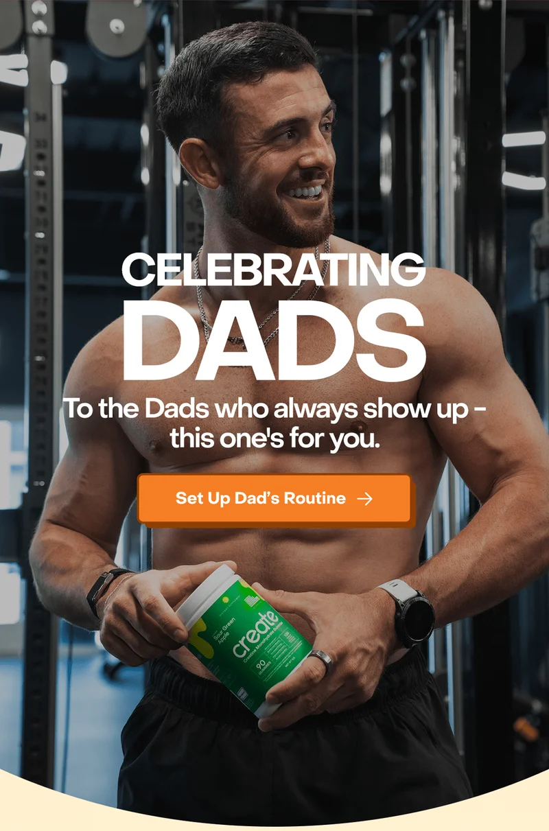 Celebrating Dads. To the Dads who always show up - this one's for you. Set up Dad's Routine.