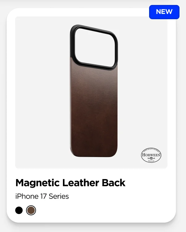 Magnetic Leather Back for iPhone 17