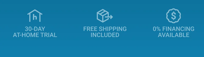 30-day at-home trial. Free shipping included. 0% financing available.