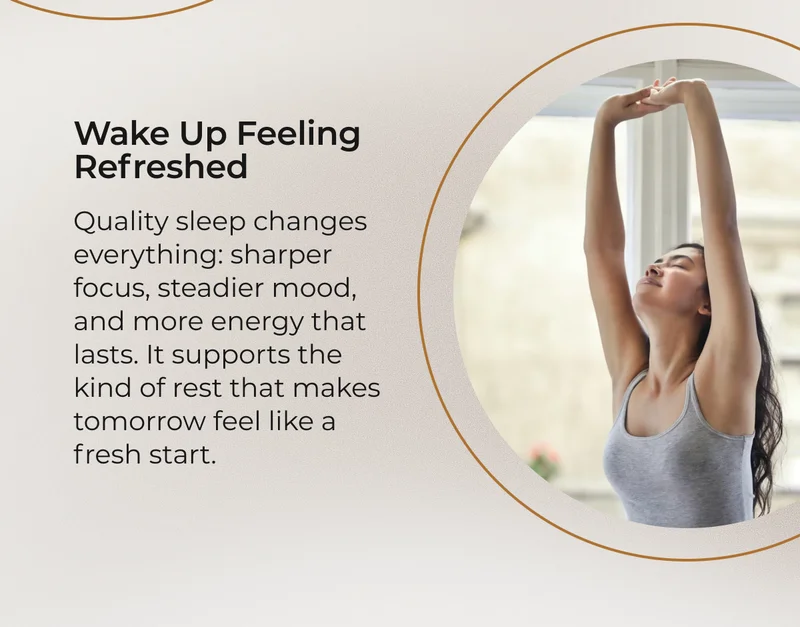 wake up feeling refreshed