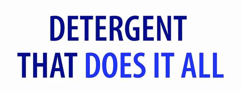 Detergent  That Does It All