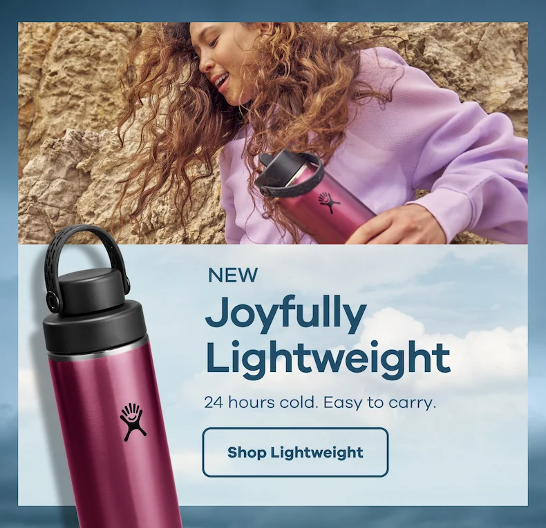 NEW Joyfully Lightweight. 24 hours cold. Easy to carry. | Shop Lightweight