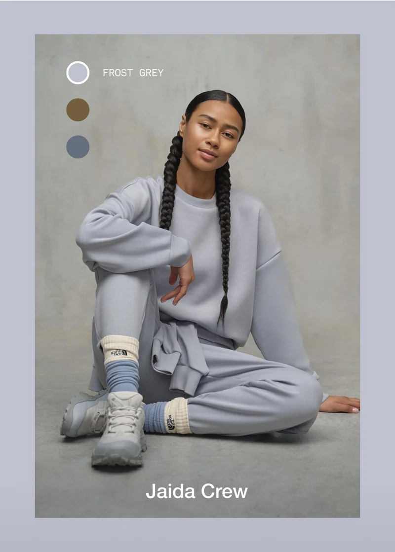 FROST GREY Jaida Crew