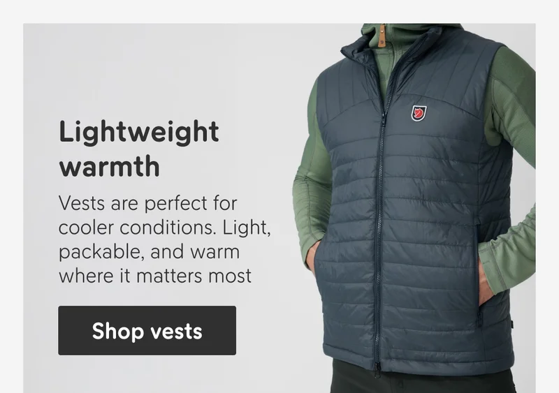 Vests for trekking, hiking and everyday