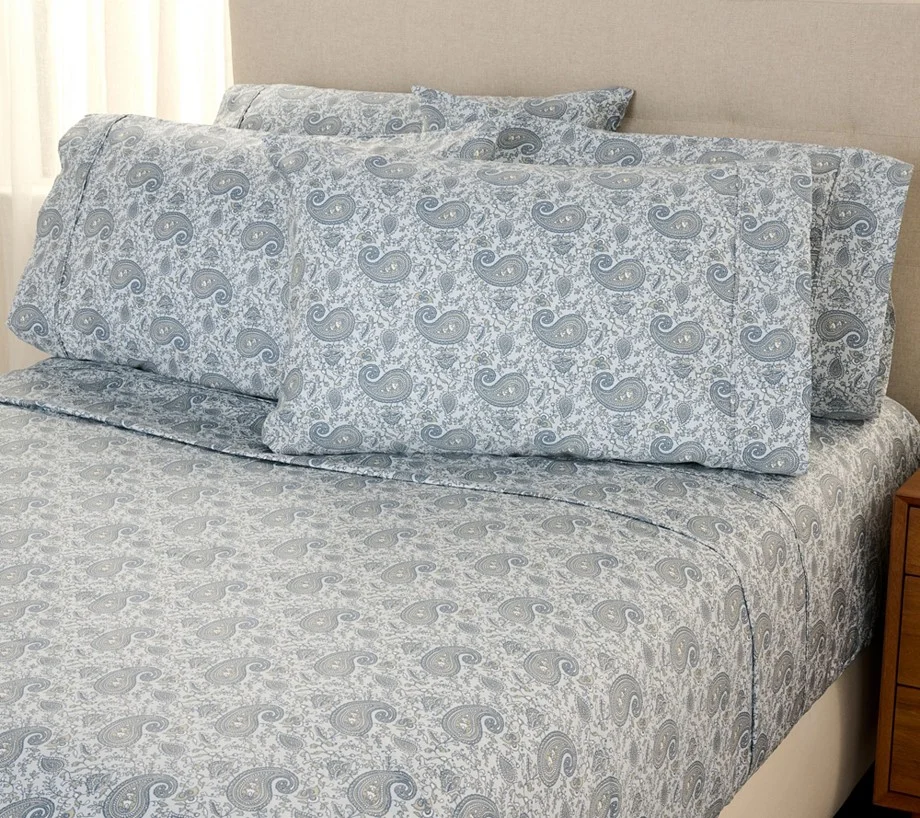 Home Reflection 1200TC Cotton Blend Sheet Set with Extra Cases