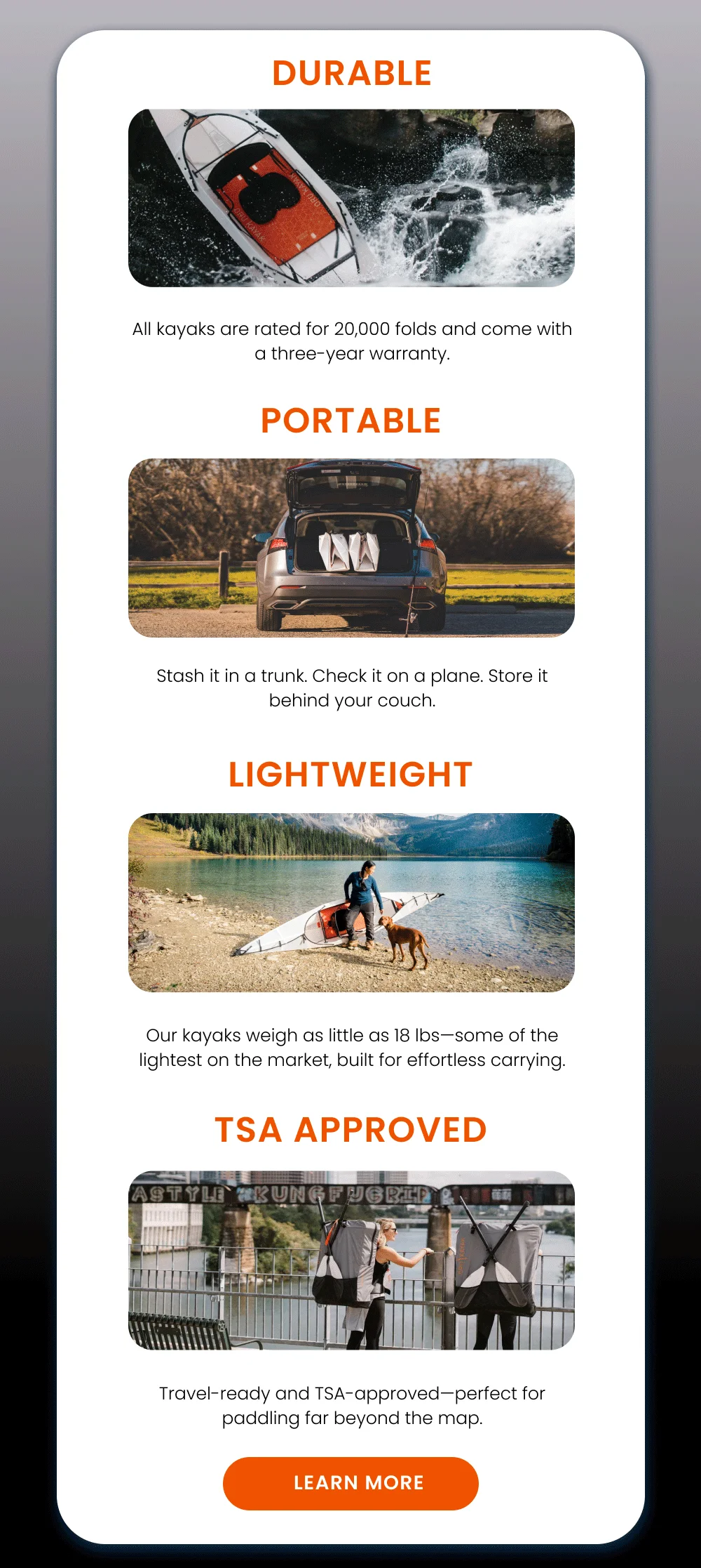 Travel light. Learn more