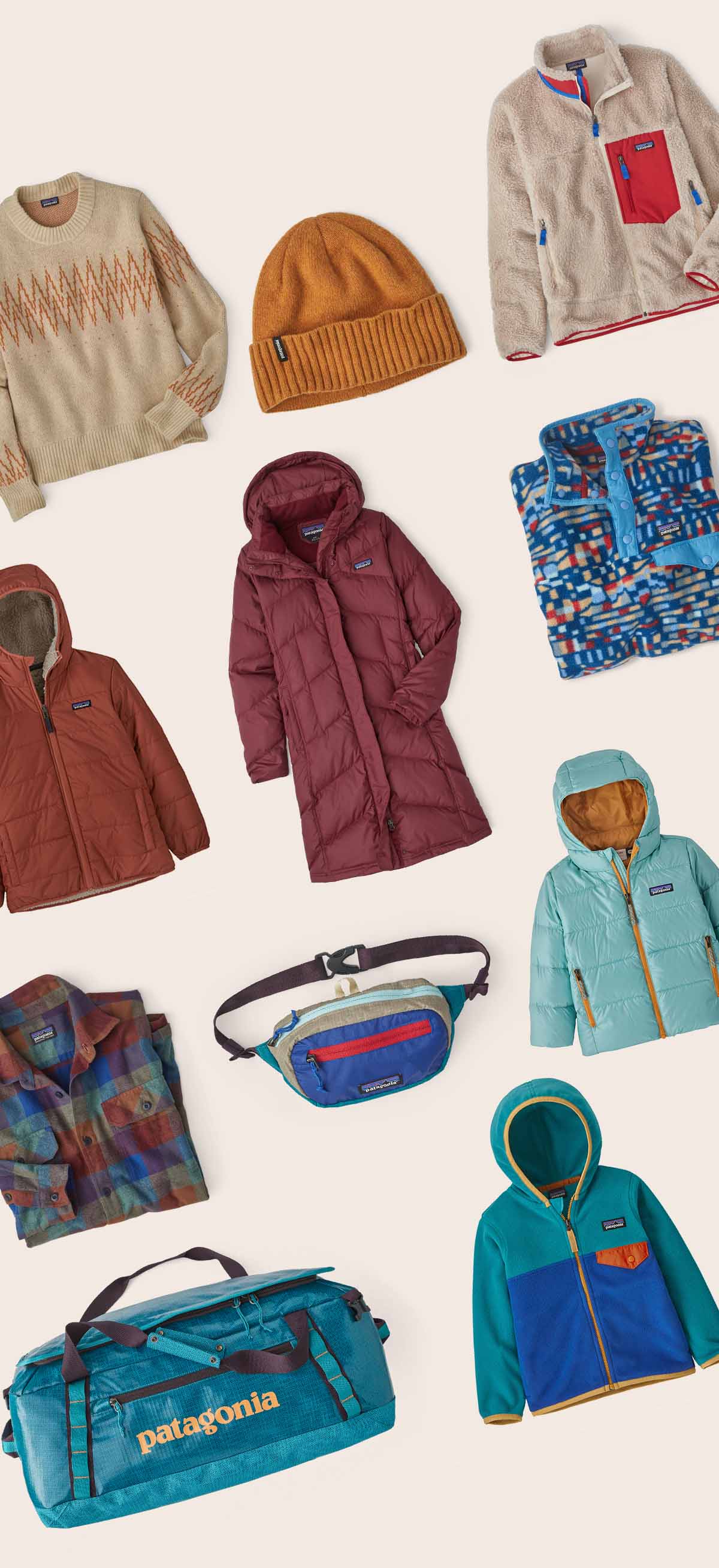 An assortment of holiday products.