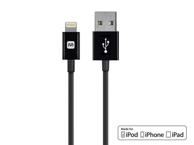 Apple MFi Certified Lightning to USB-A Charging Cable&nbsp;10ft Black