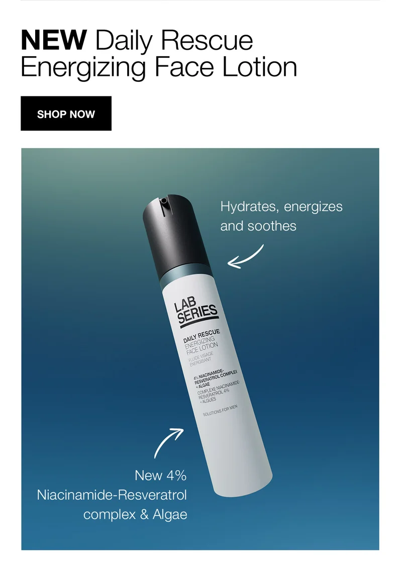 NEW Daily Rescue Energizing Face Lotion | SHOP NOW | Hydrates, energizes and soothes | New 4% Niacinamide-Resveratrol complex & Algae
