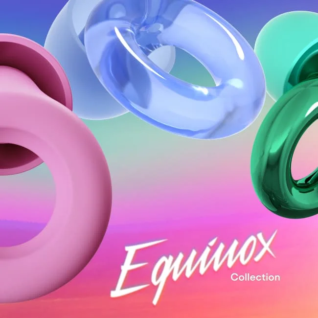 Earplugs from the bold, colorful Equinox collection.