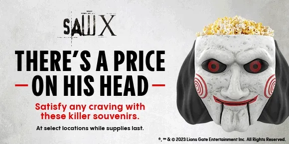 SAW X - THERE'S A PRICE ON HIS HEAD - Satisfy any cravings with these killer souvenirs | At select locations while it lasts