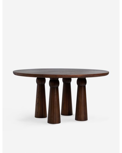 Beasley Round Dining Table-Cocoa