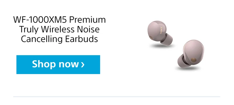 WF-1000XM5 Premium Truly Wireless Noise Cancelling Earbuds | Shop now