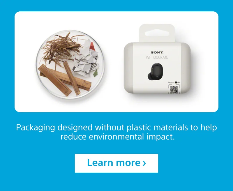 Packaging designed without plastic materials to help reduce environmental impact. Learn more