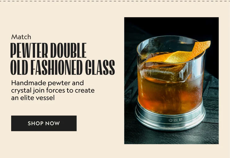 Pewter Double Old Fashioned Glass