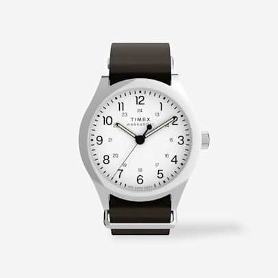 Weekender 39mm Leather Strap Watch