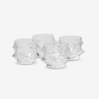 Japanese Crystal Whisky Glasses - Set of 4