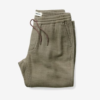 The Apres Pant in Cypress Sashiko