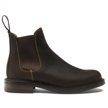 Britney R Chelsea Boot in Brown Waxy Commander