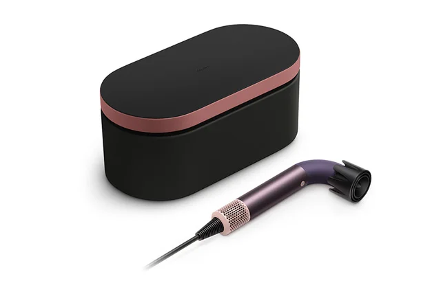 The Dyson Supersonic r hair dyer with a Dyson Presentation case
