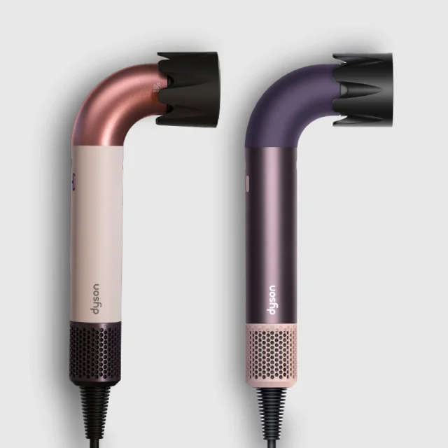 The Dyson Supersonic r hair dryer in two colorways