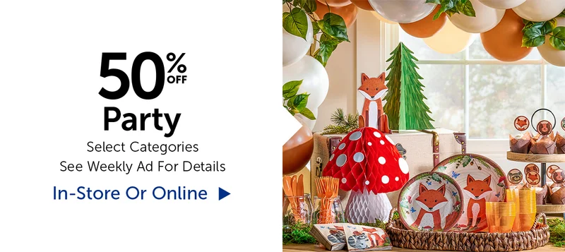 50% Off Party - Select Categories