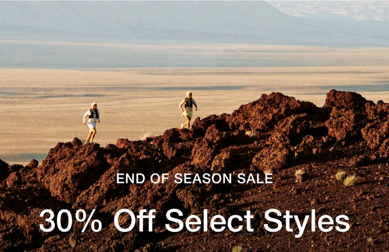 End of season sale. 30% off select styles.