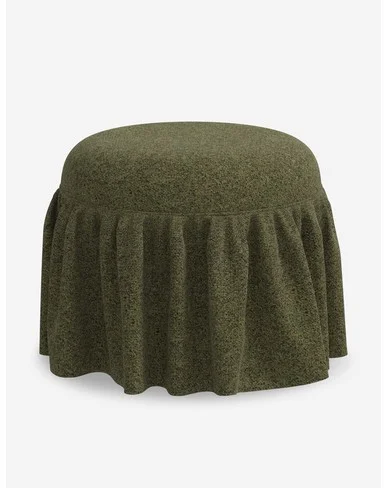 Leary Ottoman-Army Performance Basketweave