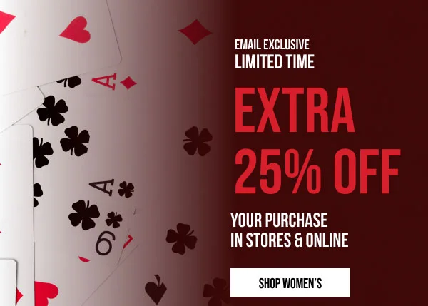 Extra 25% off Shop Women's