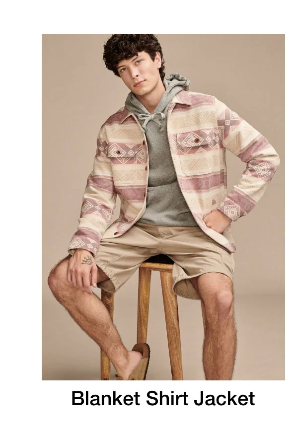 Blanket shirt jacket