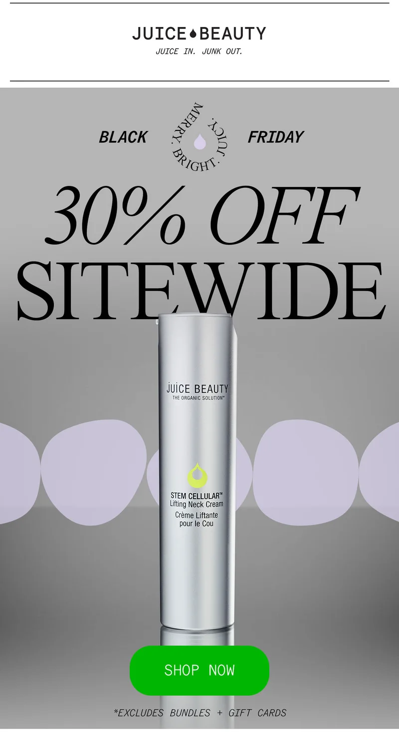 Black Friday: 30% Off Sitewide