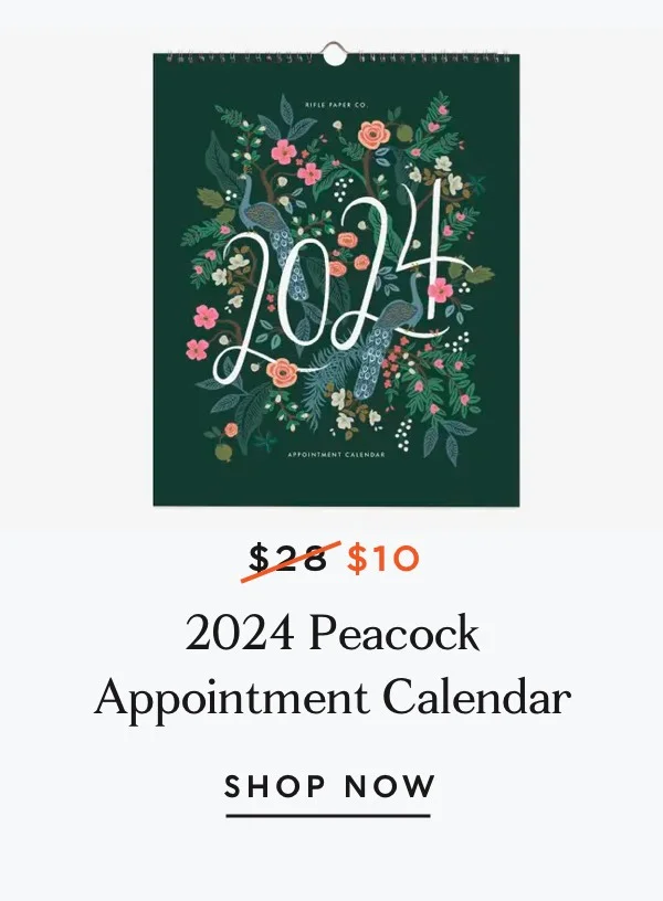 2024 Peacock Appointment Calendar