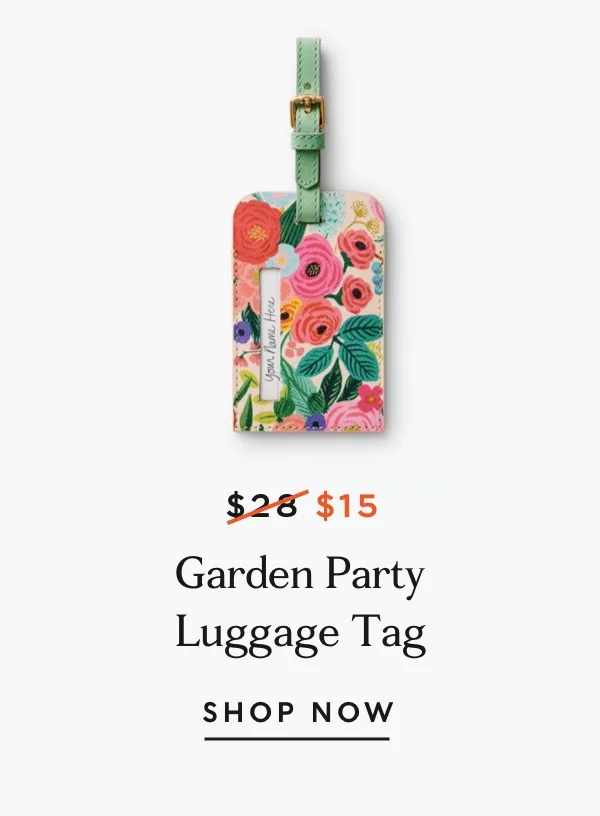 Garden Party Luggage Tag