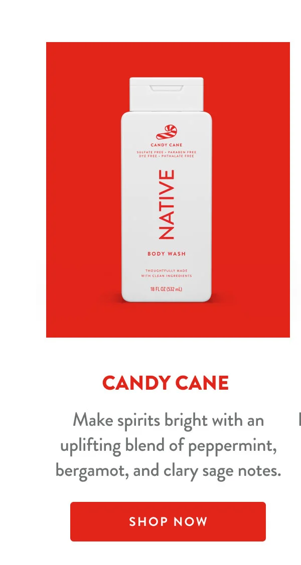 CANDY CANE | Make spirits bright with an uplifting blend of peppermint, bergamot, and clary sage notes. | SHOP NOW