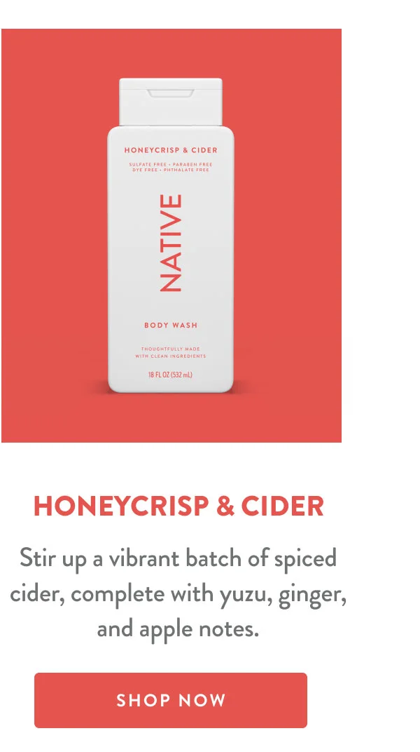 HONEYCRISP & CIDER | Stir up a vibrant batch of spiced cider, complete with yuzu, ginger, and apple notes. | SHOP NOW