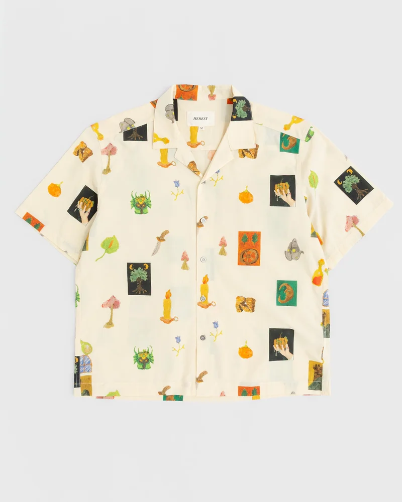 Image of Heresy Motley Shirt - Ecru