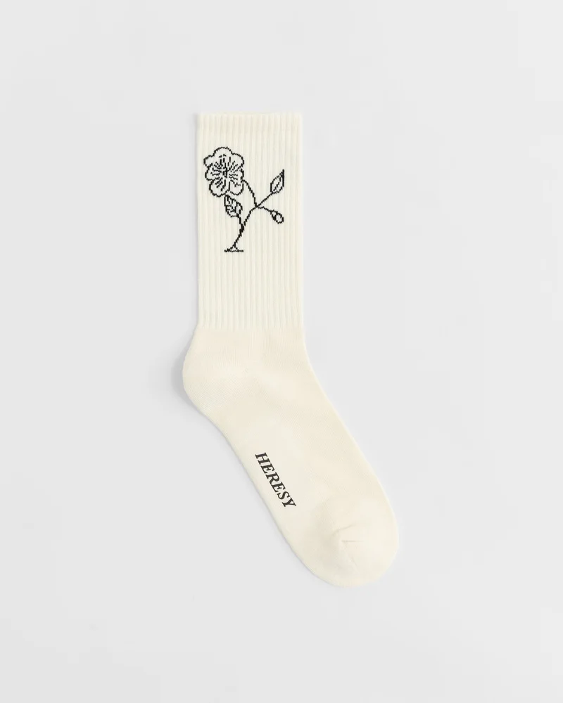 Image of Heresy Malva Socks - Ecru